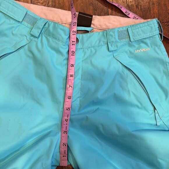 The north face Hyvent Snowboarding pants in Teal blue girls size XL W size L - Picture 10 of 12